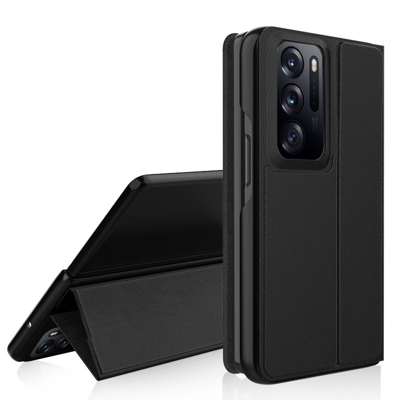 Bao Da Điện Thoại Siêu Mỏng Màu Trơn Kiểu Doanh Nhân Cho OPPO Find N