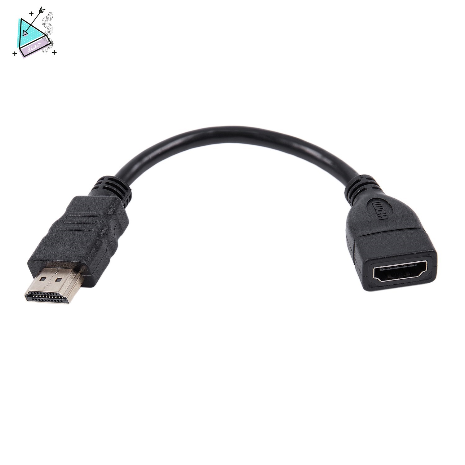 Hdmi Male To Female Extender Cable Short And Convenient For Google Chrome Cast, Fire Tv Stick, Roku Stick Connection To Tv