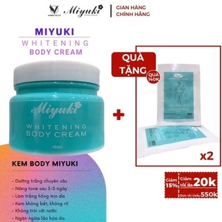 Kem body trắng da miyuki chính hãng hộp 150g