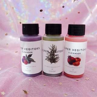 Set 3 Chai Sữa Rửa Mặt Thải Độc Rau Củ Super Vegitoks Cleanser