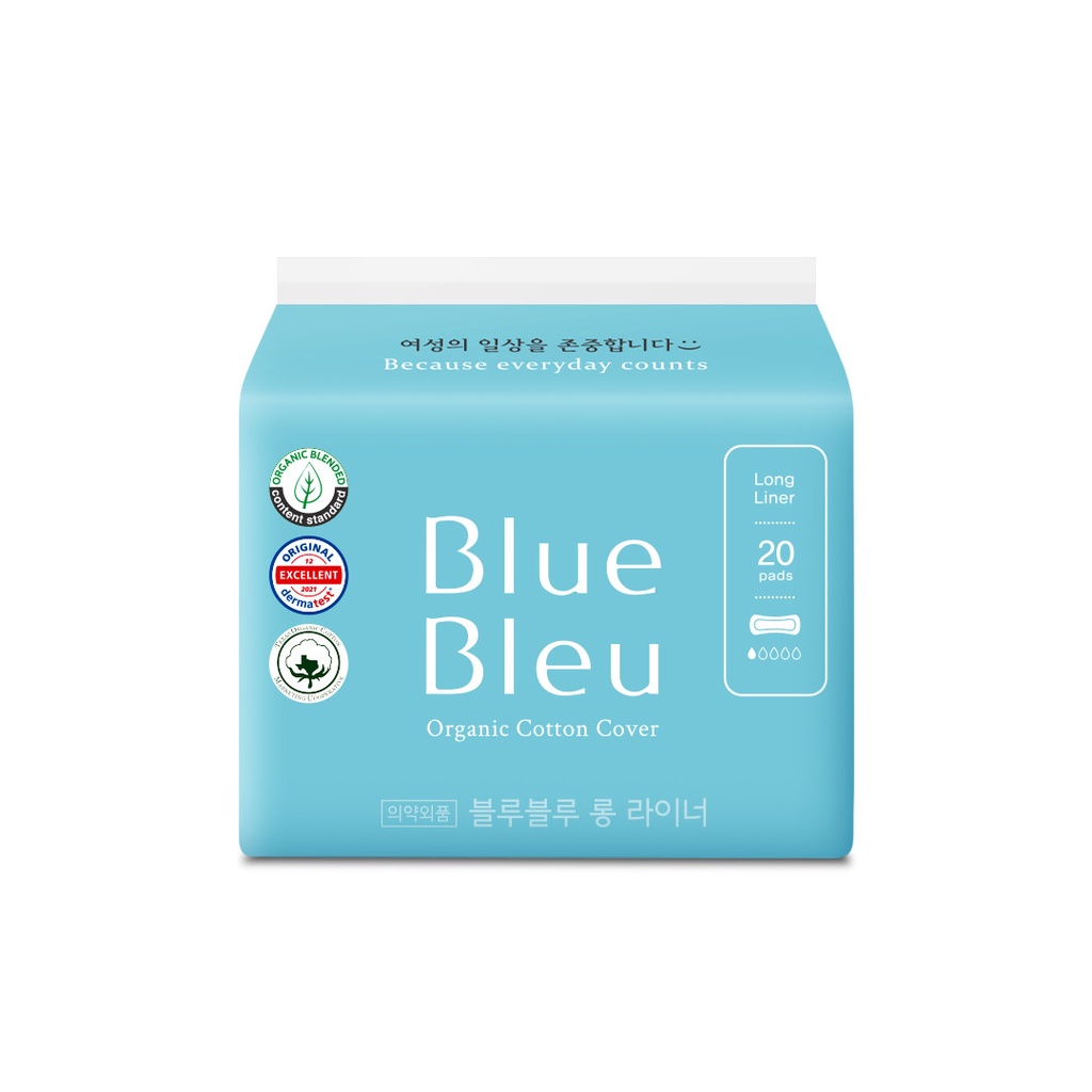 BĂNG VỆ SINH HỮU CƠ BLUE BLEU TINH DẦU CÂY BÁCH (HÀNG NGÀY 18 CM)
