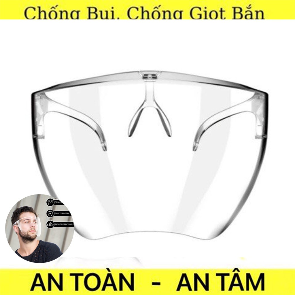 Kính Bảo Hộ FACE SHIELD Chống Giọt Bắn An Toàn Trong Suốt Không Mờ Cao Cấp