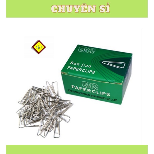 Kẹp giấy C62 Nẹp tam giác Ghim chữ V đủ 100 cái/hộp