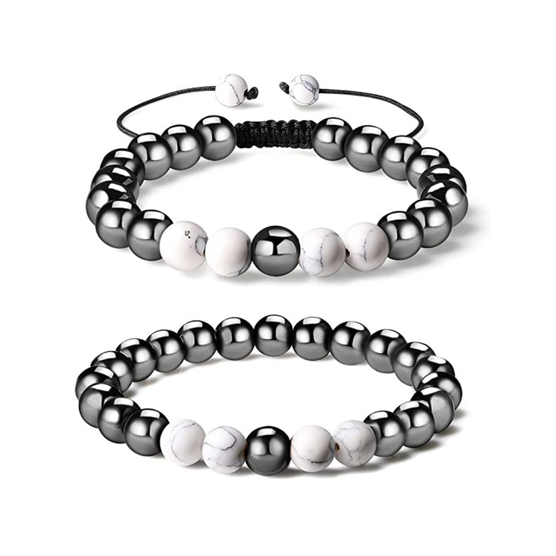 2 Vòng Tay Đá Obsidian Đen Cho Nam Và Nữ