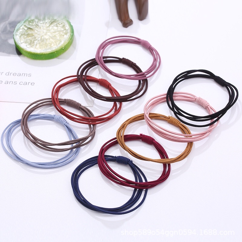 Dây Buộc Tóc 4 Lớp Đơn Giản Và Tinh Tế