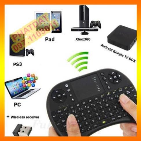 Bàn phím kiêm chuột bay UKB 500 PRO (Có đèn Led) dành cho Android TV box, Smart TV