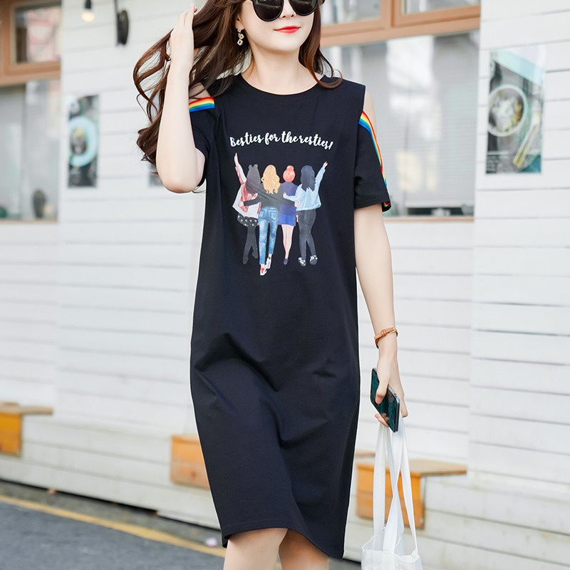 Đầm suông dáng dài form rộng hot nhất trong BST đầm nữ, chất cotton ( ảnh thật)
