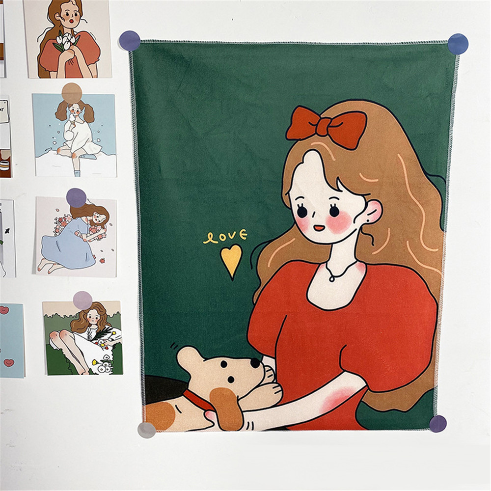 Tranh Vải Treo Tường Họa Tiết Dễ Thương Trang Trí Nhà Cửa