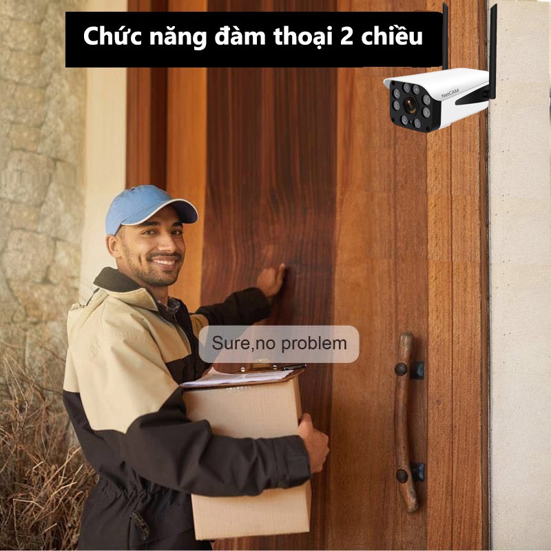 Camera giám sát IP wifi ngoài trời NetCAM NT5.0DL 5MP - Hãng Phân Phối Chính Thức