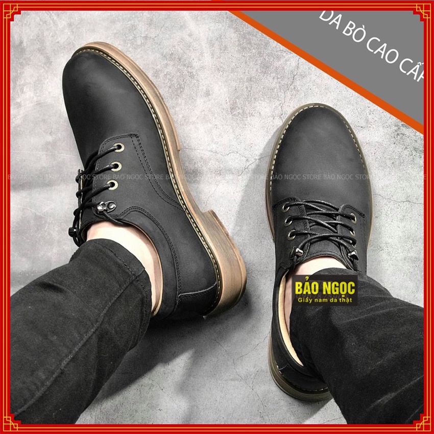 Giày Da Nam Cao Cấp Cực Cá Tính - Da Bò Thật Mềm Mại - Cột Dây Phong Cách Trẻ Trung Mạnh Mẽ - Mã Dr116
