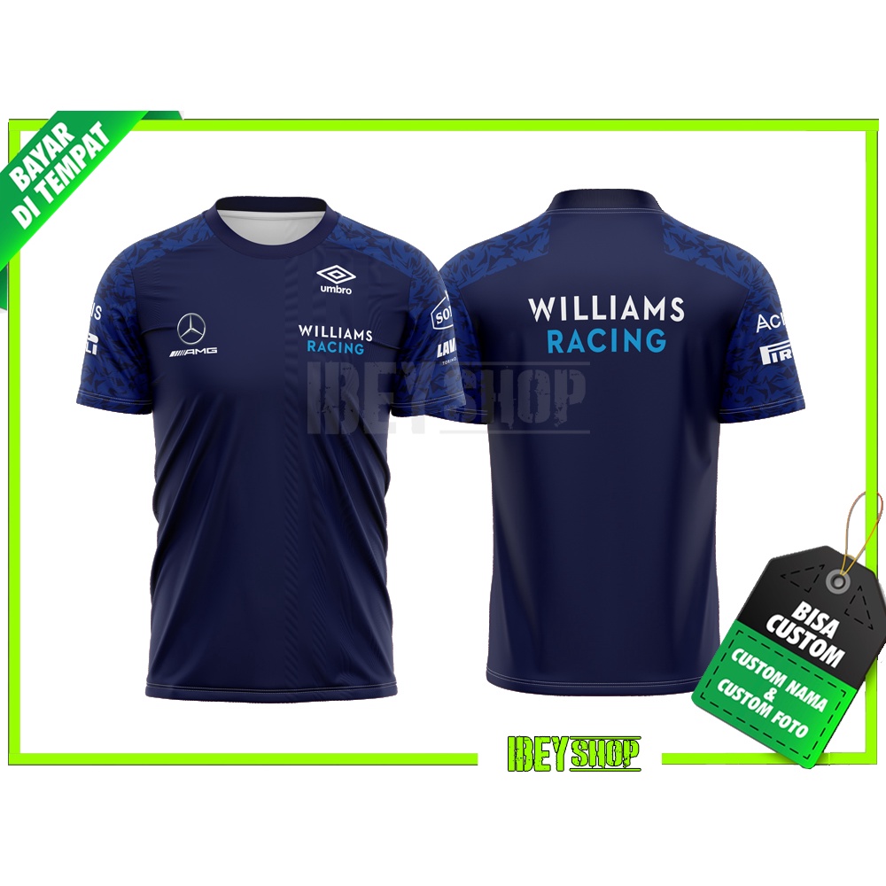 Formula ONE F1 JERSEY Williams In Đầy Đủ Tùy Chỉnh