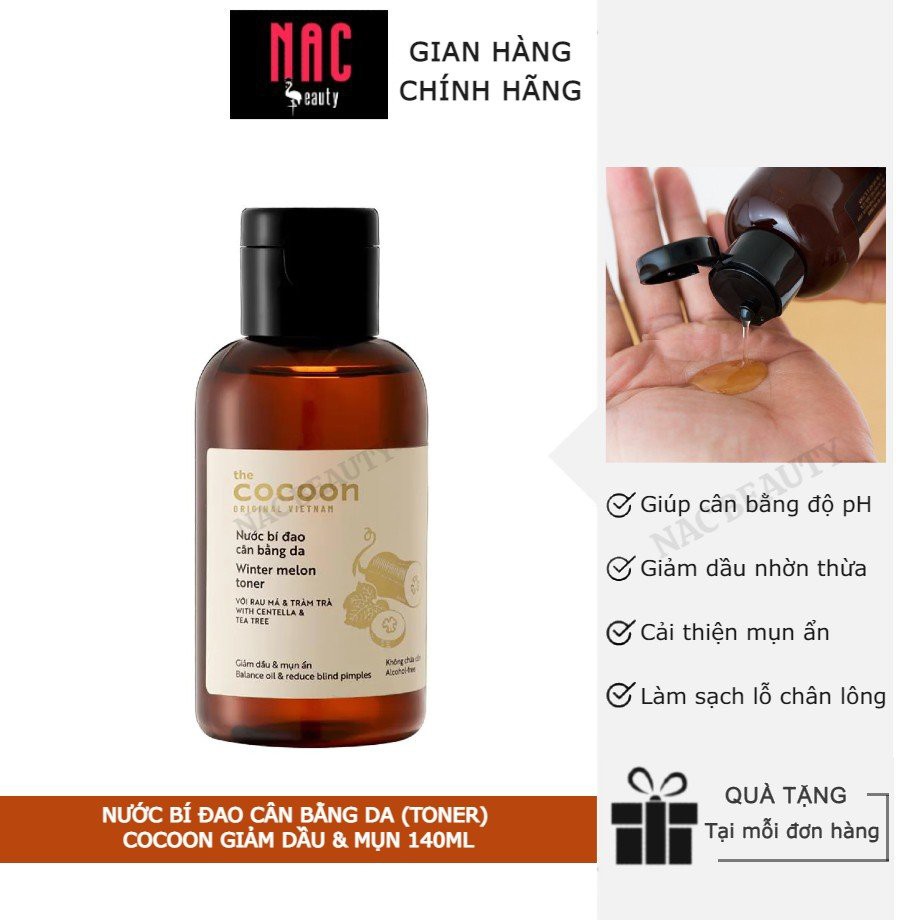 Nước Bí Đao Cân Bằng Da Cocoon Winter Melon Toner 140ml