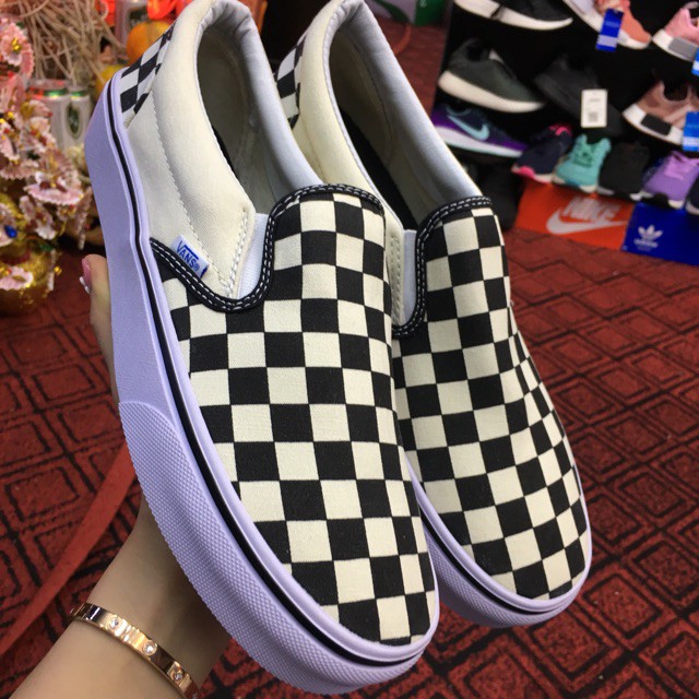 Giày sneaker old skool lười caro (,video kèm ảnh thật ) | BigBuy360 - bigbuy360.vn