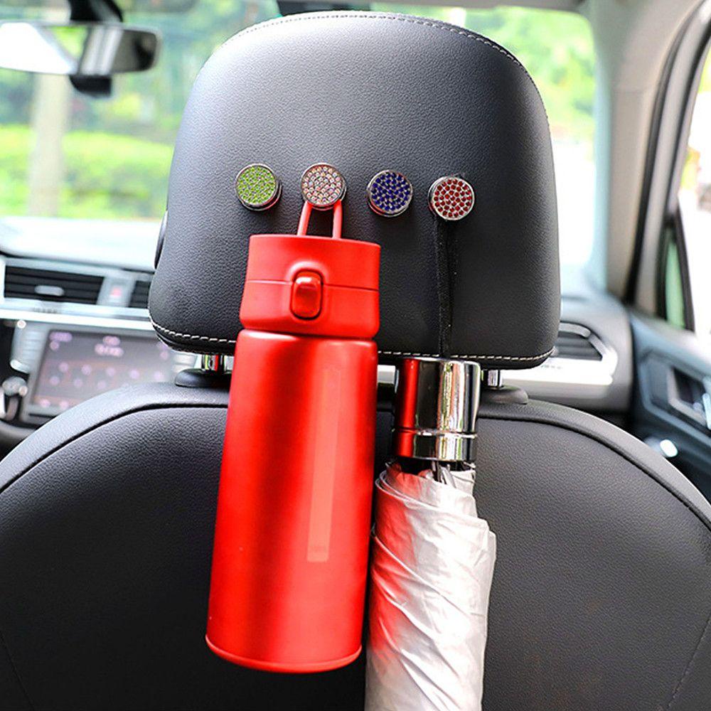 MYRONGVN 1 Móc Treo Đồ Mini Đính Pha Lê Lấp Lánh Trang Trí Tường Nhà / Xe Hơi