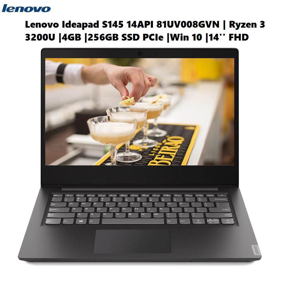 [Mã ELMALL83 giảm 6% đơn 1TR] LapTop Lenovo Ideapad S145 14API 81UV008GVN R3-3200U | 4GB | 256GB | Win 10 | 14'' FHD | BigBuy360 - bigbuy360.vn