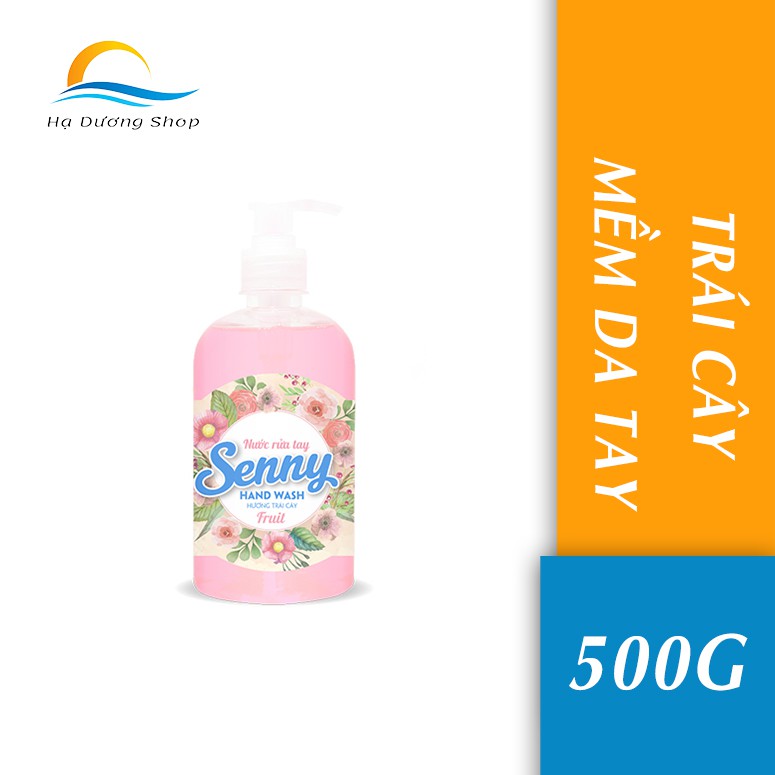 [FLASH SALE 3 NGÀY] Nước rửa tay Senny 500g hương trái cây mềm mại da tay (Hàng chính hãng) - Hạ Dương Shop