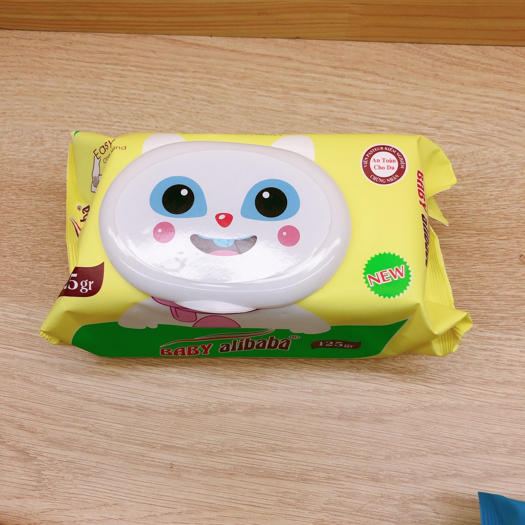 khăn giấy ướt alibaba 125 gram không mùi new