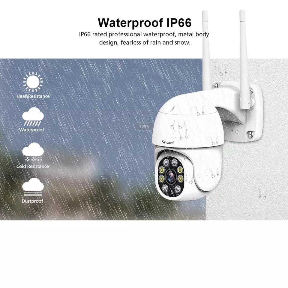 Camera Ngoài Trời PTZ SriHome SP028 FHD- 1080P , Kèm Thẻ Nhớ | BigBuy360 - bigbuy360.vn