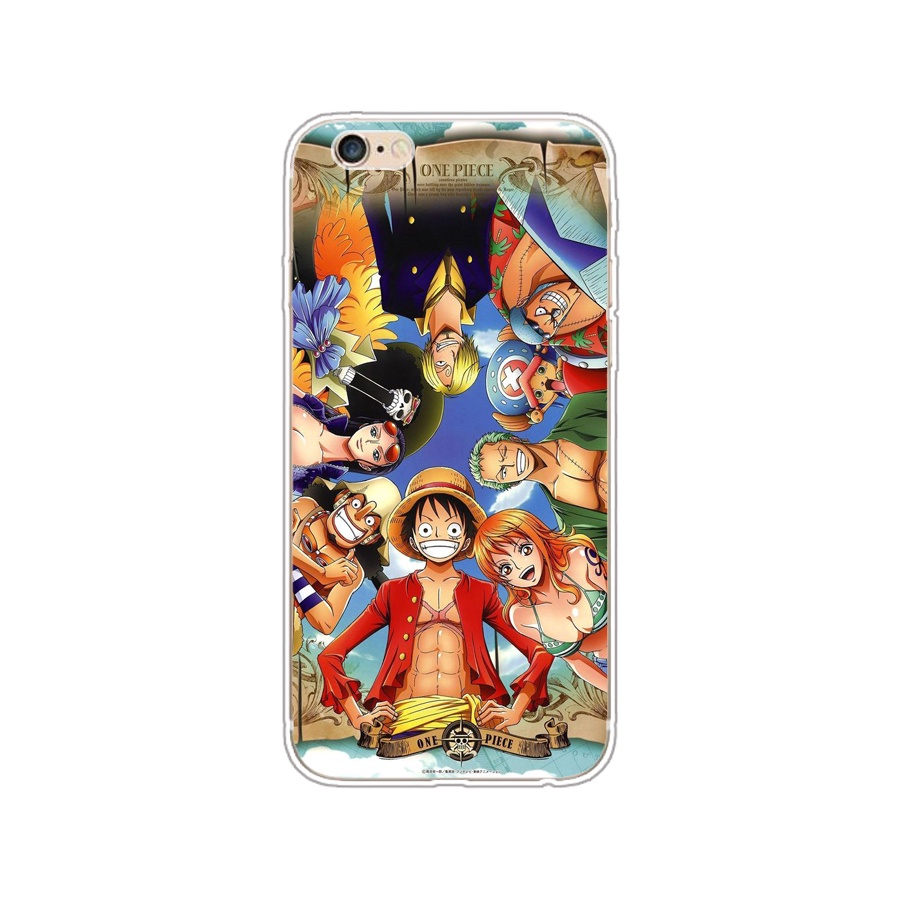 Ốp Lưng Silicone TPU HọA TiếT HoạT HìNh One Piece ThờI Trang Cho iPhone 5/5s 6/6s