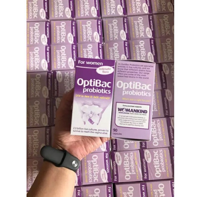 Made in Italy - Men vi sinh optibac Tím - Optibac for women 30 viên
