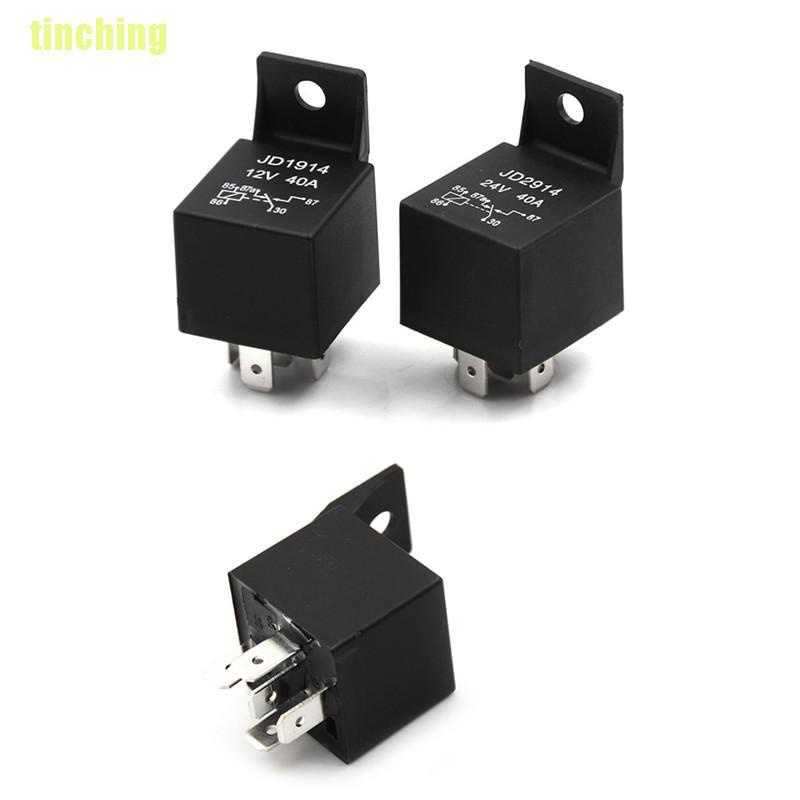 Rơ Le Le Tinching11 5 40a Dc 12v / 24v Chuyên Dụng Cho Xe Hơi