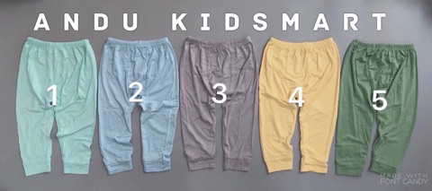 Set 5 quần dài thun lạnh đáp đũng - SQ01