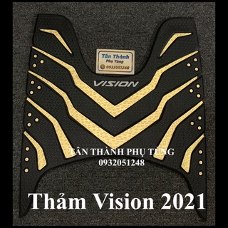 Thảm nhựa Vision 2021 Vàng Gold dày mẫu Indo