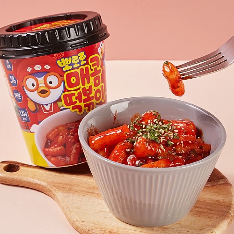 BỘ SƯU TẬP BÁNH GẠO TOKBOKKI PORORO PINK ROCKET EATS ON