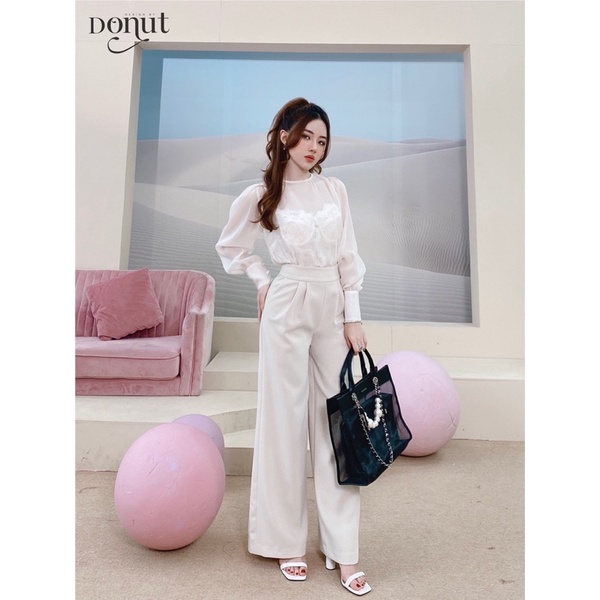 Set áo tằm óng quần xuông