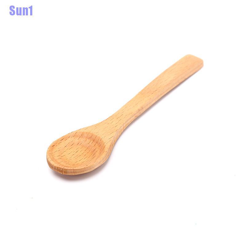 1 Muỗng Gỗ Tre Tròn Uống Trà Cà Phê