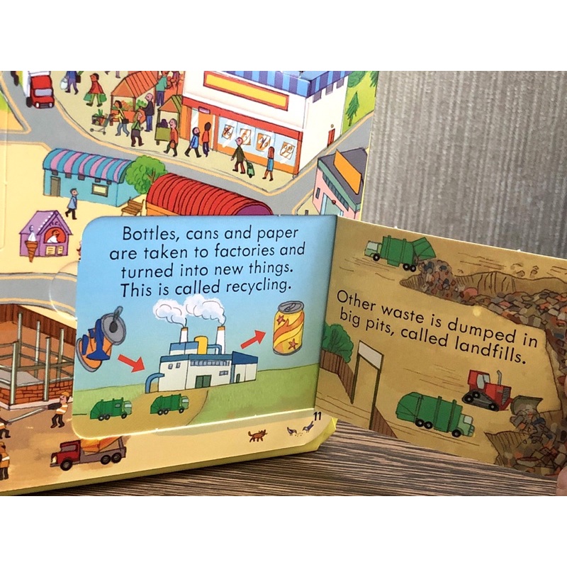 Sách lật mở Look Inside Our World Usborne tìm hiểu kiến thức về thế giới quanh em hỗ trợ học tiếng anh