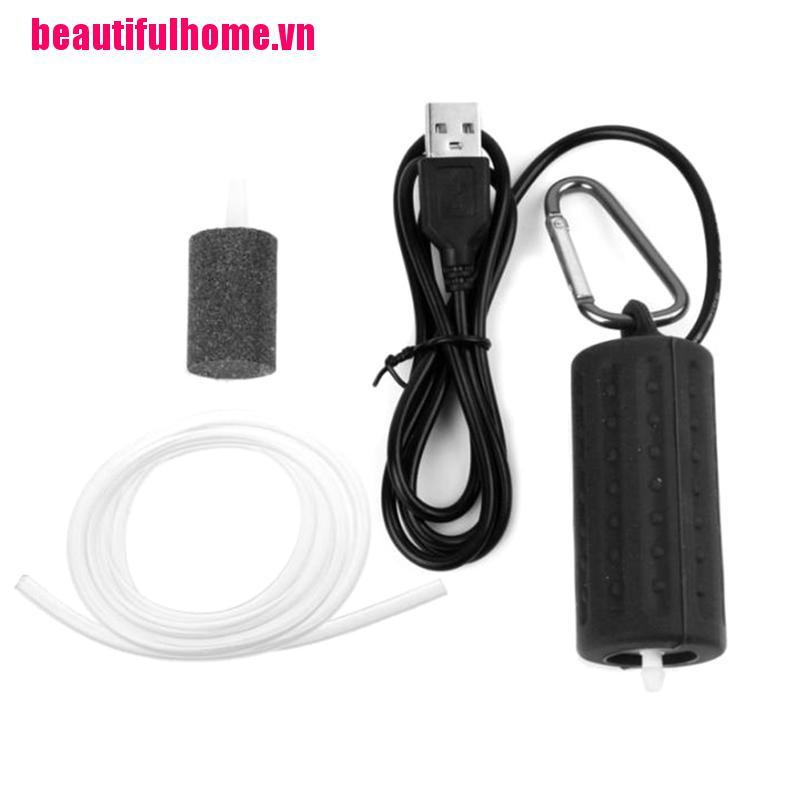 Máy Bơm Oxy Mini Cổng Usb Cho Bể Cá