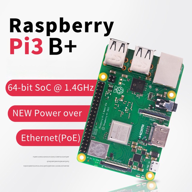 Máy Tính Raspberry Pi 3 Model B+ Made In UK, Bảo Hành Chính Hãng 01 Năm