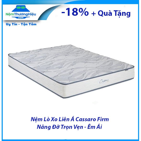 Nệm Lò Xo Liên Á Cassaro Firm - Thiết kế thời thượng nhưng với mức chi trả kinh tế
