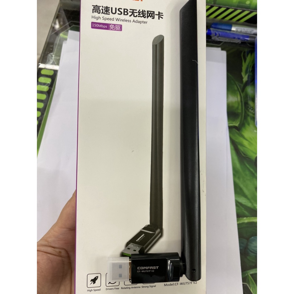 Thu Wifi COMFAST CF-WU757F Không cần cài đĩa