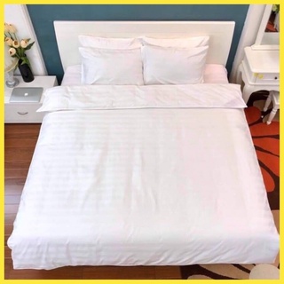 Bộ ga gối khách sạn kẻ 3m loại cottonloại 1