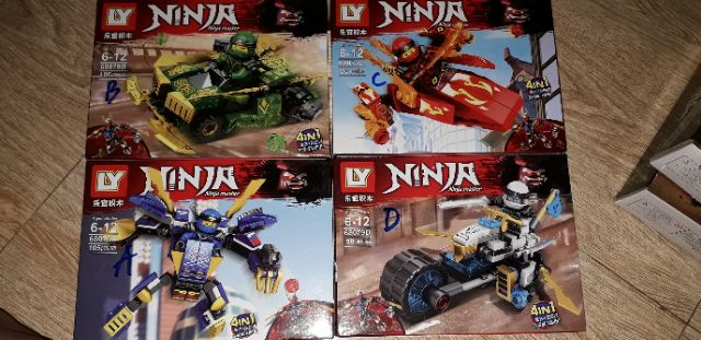 Lắp ráp 1 hộp LegoNinjago master 68079