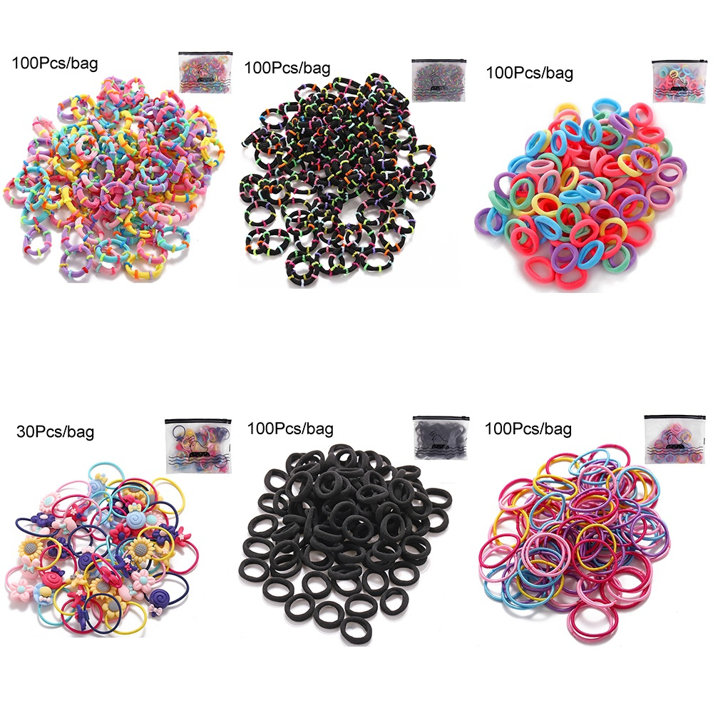 Set 1221 Dây Buộc Tóc Xinh Xắn Dành Cho Bé Gái