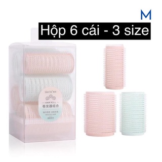 Lô cuốn tóc tự dính - hộp 6 cái và nhiều size lẻ V1