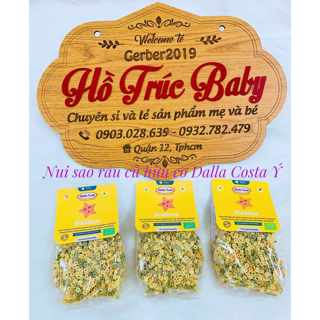 Nui Rau Củ Hữu Cơ Cho Bé Hình Sao 200g Dalla Costa