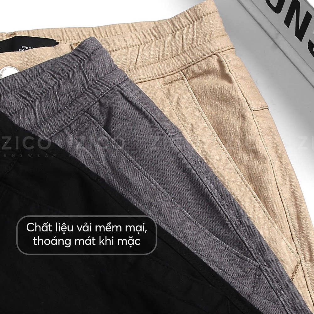 Quần short kaki nam ZICO MENSWEAR kiểu dáng trẻ trung - Chất liệu kaki cao cấp, lưng thun co dãn - ZR03