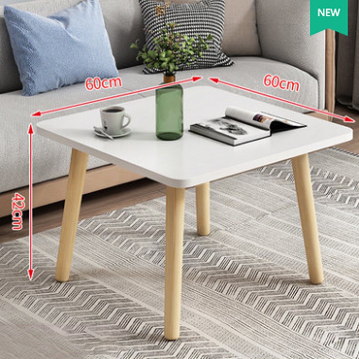 𝐁𝐚̀𝐧 𝐭𝐫𝐚̀ sofa/cafe ngồi bệt 𝐡𝐢̀𝐧𝐡 𝐯𝐮𝐨̂𝐧𝐠 chân gỗ sồi hiện đại kích thước 40,50 và 60cm.