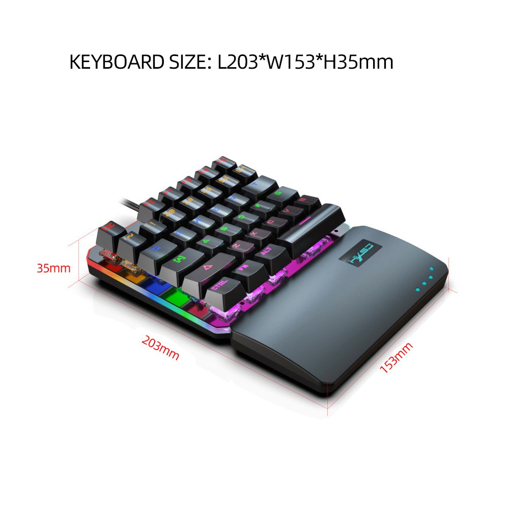 HXSJ V200 | Bàn phím cơ gaming một tay