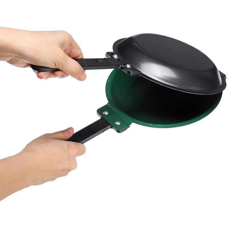 Chảo chống dính chiên 2 mặt làm bữa sáng DIY dùng bếp gas điện từ phổ thông