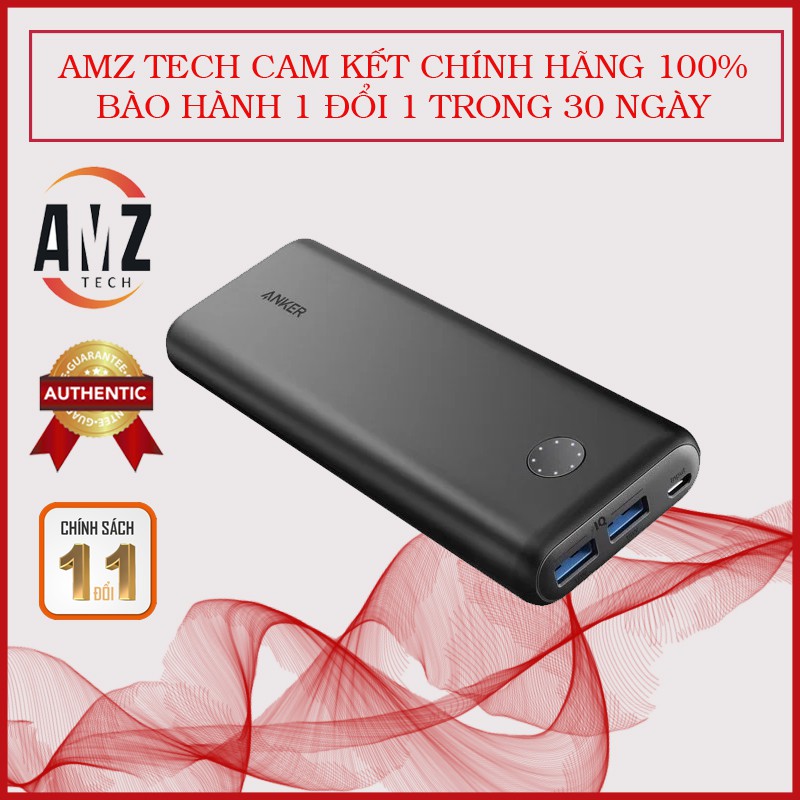 [CAM KẾT CHÍNH HÃNG ] - Pin sạc dự phòng ANKER PowerCore II 20000mAh - A1260