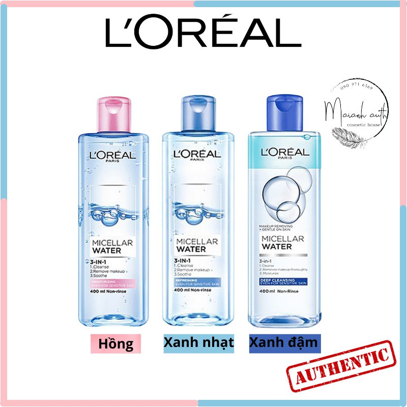 Nước tẩy trang Loreal - L'Oreal Paris 3-in-1 Micellar Water