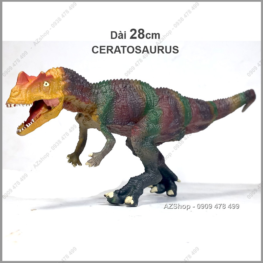 Mô Hình Khủng Long Đầu Sừng Ceratosaurus - Dài 28cm