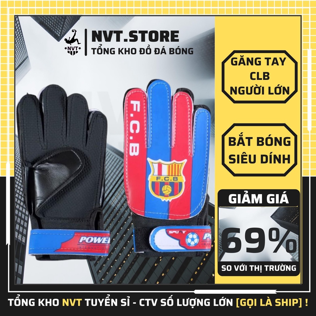 Bao găng tay thủ môn trẻ em/người lớn không xương bắt bóng siêu dính , trang bị da PU cao cấp - NVT.Store.vn
