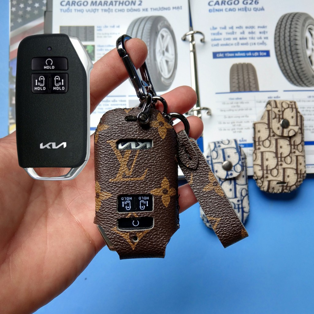 ốp chìa khóa carnival.Bao da chìa khóa kia carnival (CNV Móc D)