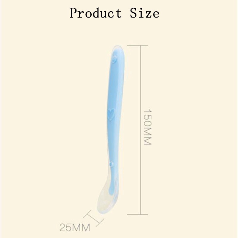 Bộ Muỗng Silicone Mềm Cho Bé Tập Ăn